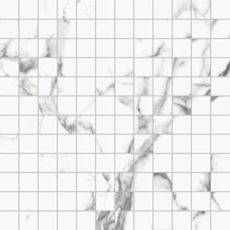 Refin Prestigio Statuario Apuano Lucido Mosaico R 30X30 RB59