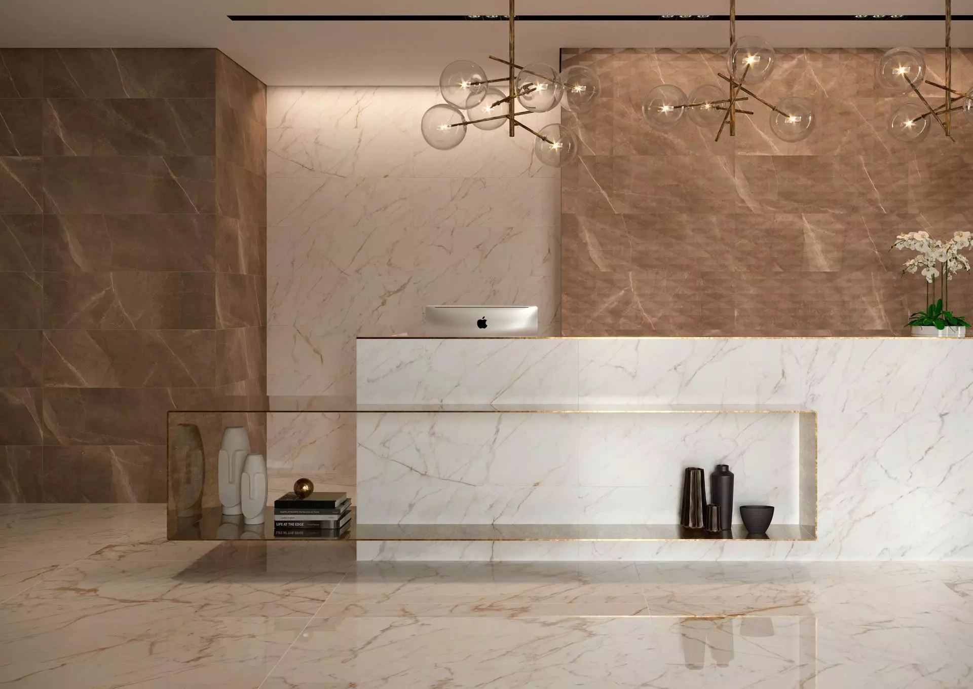 Marazzi Allmarble Golden White Sat Rt M6JS