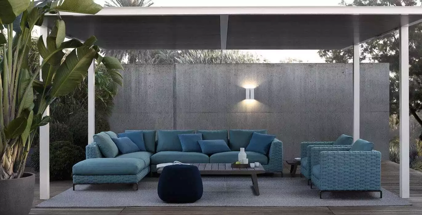 Canapé d'extérieur B&B Italia  Ray Outdoor Fabric