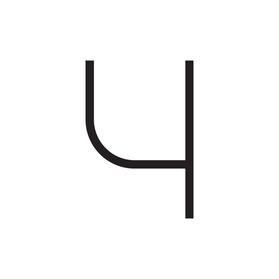 Lampa ścienna Artemide 1200400A Alphabet of Light - Number 4