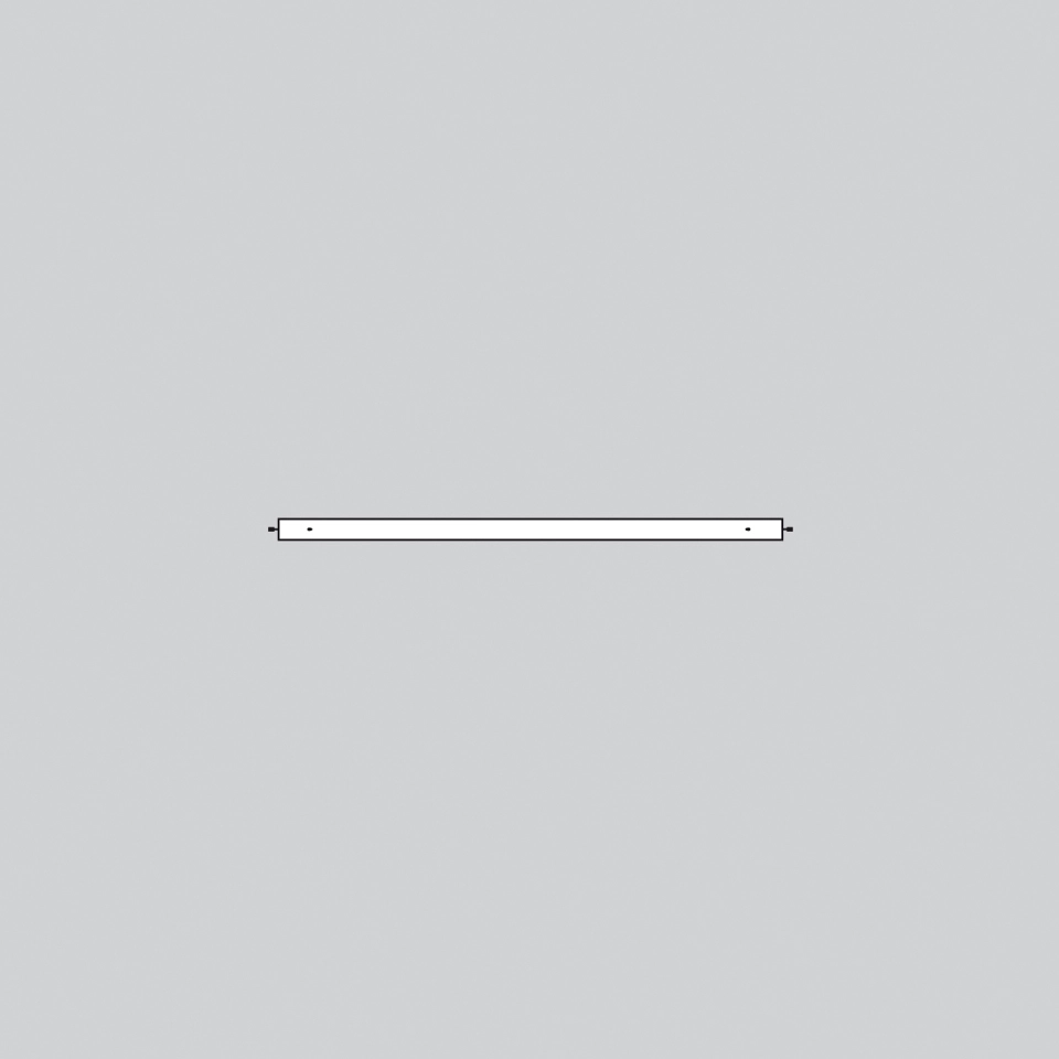 Wandlampe Artemide 2100010A Alphabet of light system - Linear - 600 mm - 3000K - Terminal - Powered