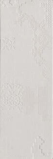 Mutina Patchwork Relief Bianco 18X54 PUBP01