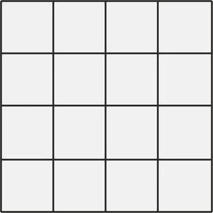 Mutina Din White Glossy 7,4X7,4 Rete 30,2X30,2 KGDG51