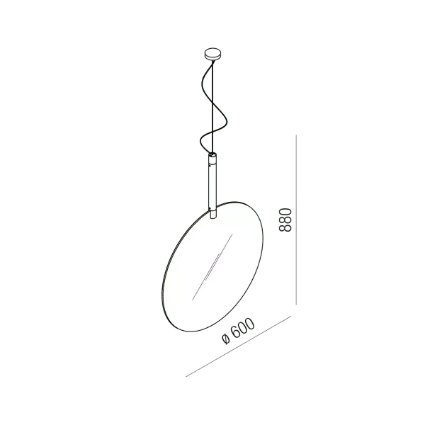 Mirror Agape Faro ASPEF60L