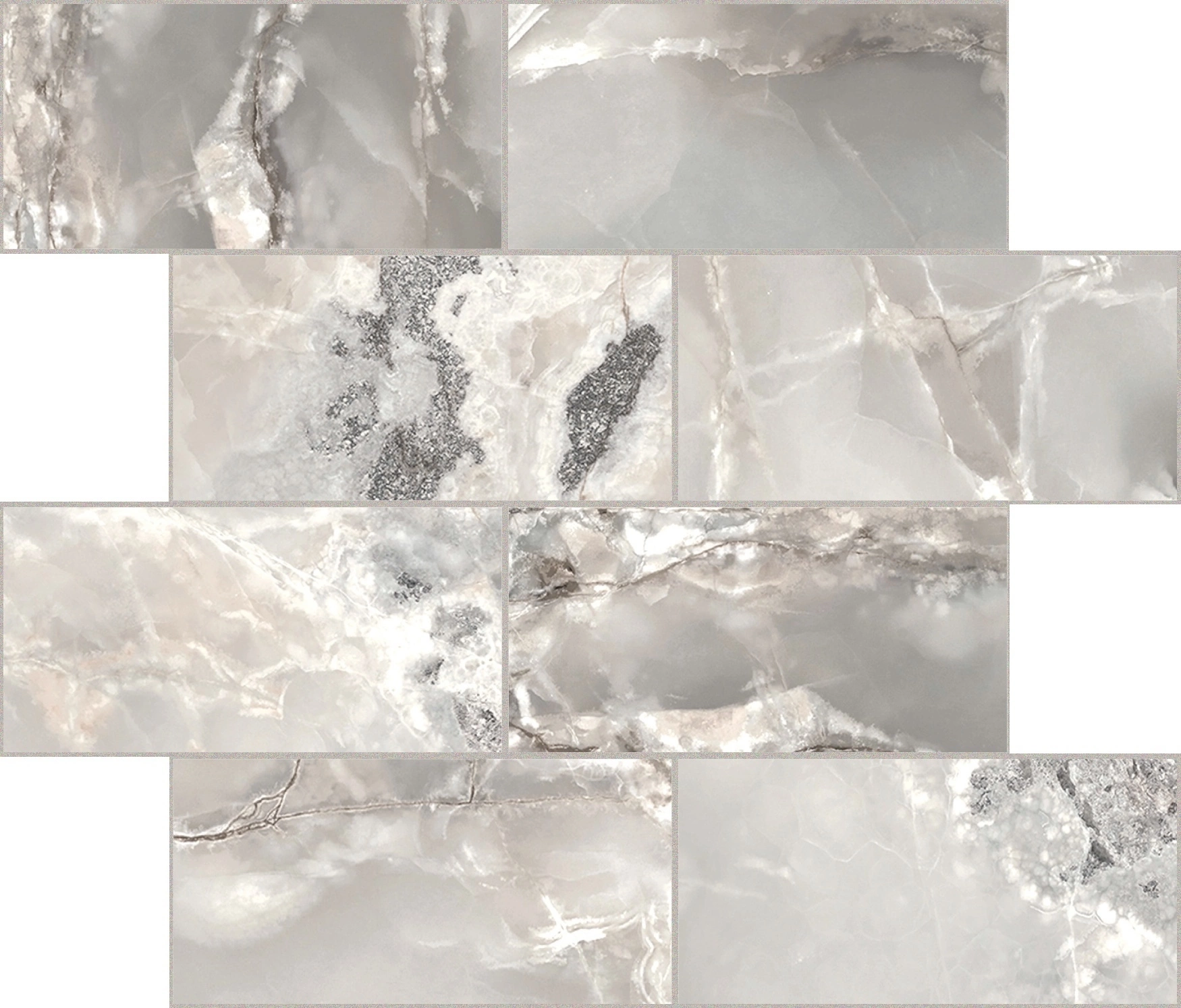 Florim Casa Dolce Casa Onyx&More Silver Blend Glo 6Mm Mur7,5X15  767706