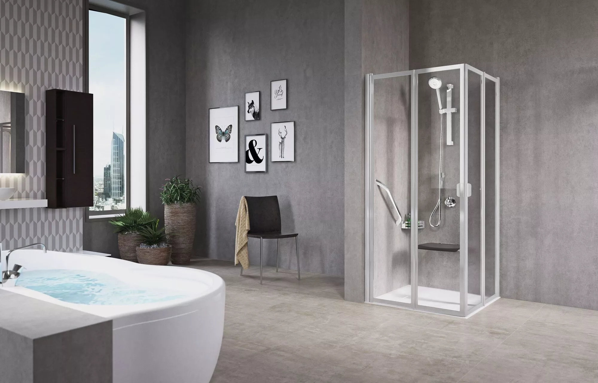 Porta doccia Novellini FREE2AHIGHVERSION