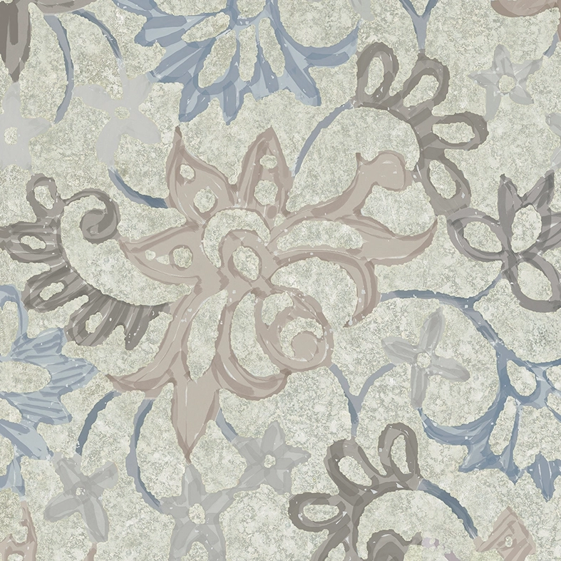 Viva Ceramica 200X200 Heritage Florita Deco Beige Nat Rt EGQ7