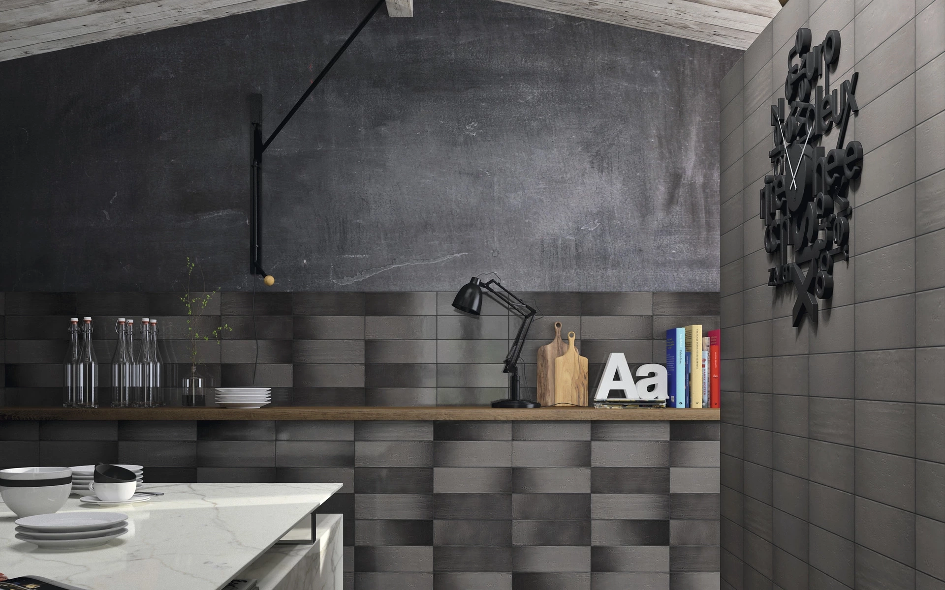 Iris Ceramica 10X30 Aura Jet Glossy 754946