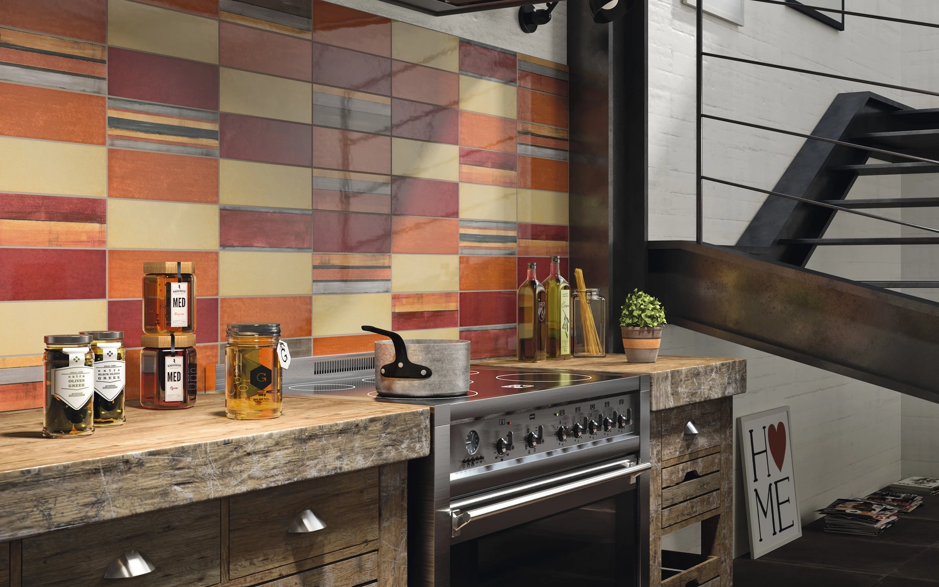 Iris Ceramica 10X30 Maiolica Rosso 754983