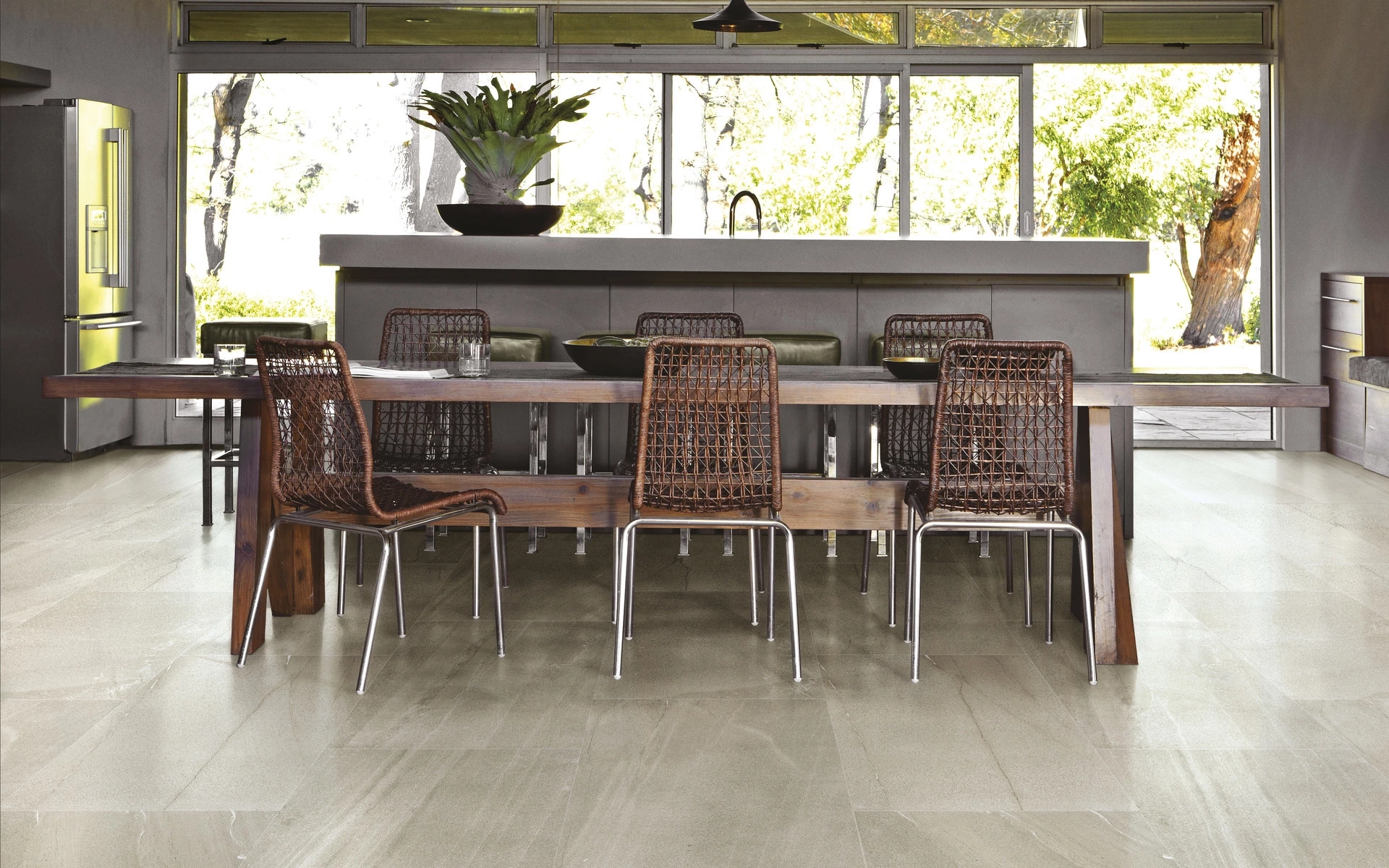 Iris Ceramica 120X60 Basalto Beige Sq.R11 892225