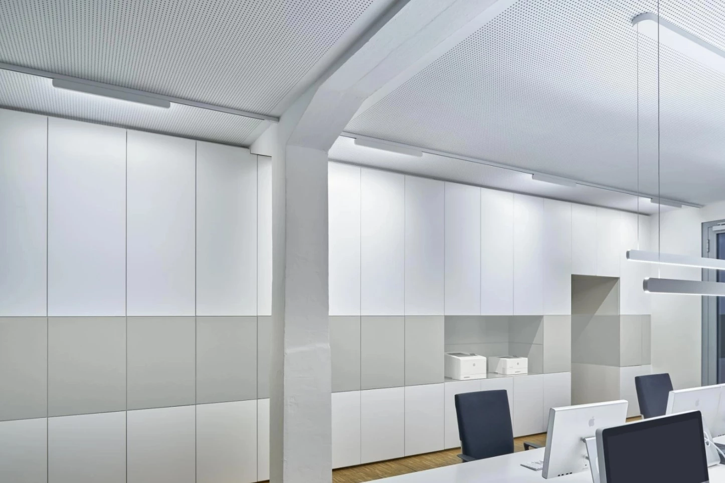 Mito alto side track - Lampada da soffitto 100 cm