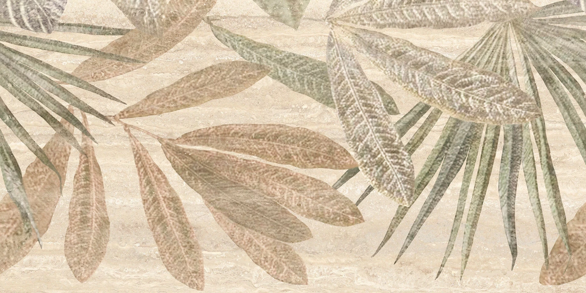 Marazzi Mystone Travertino Classico Pannello Botanico M9P5