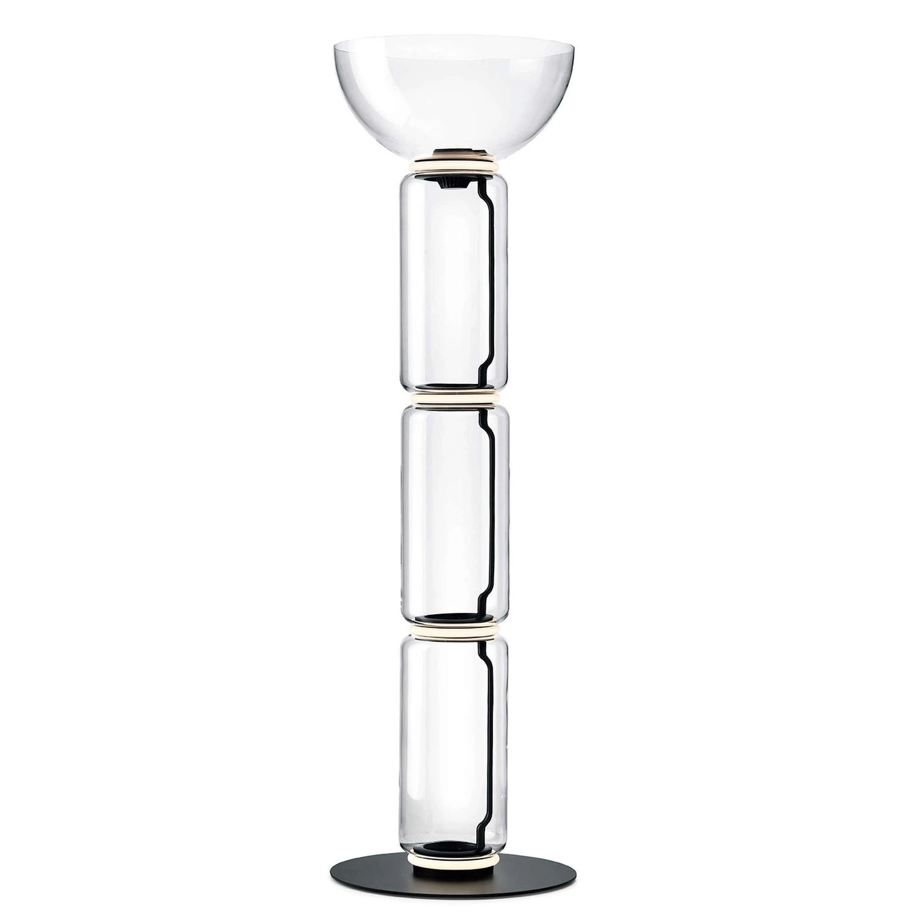 Stehlampe FLOS F0266000 Noctambule Floor 3 High Cylinder Bowl Big Base
