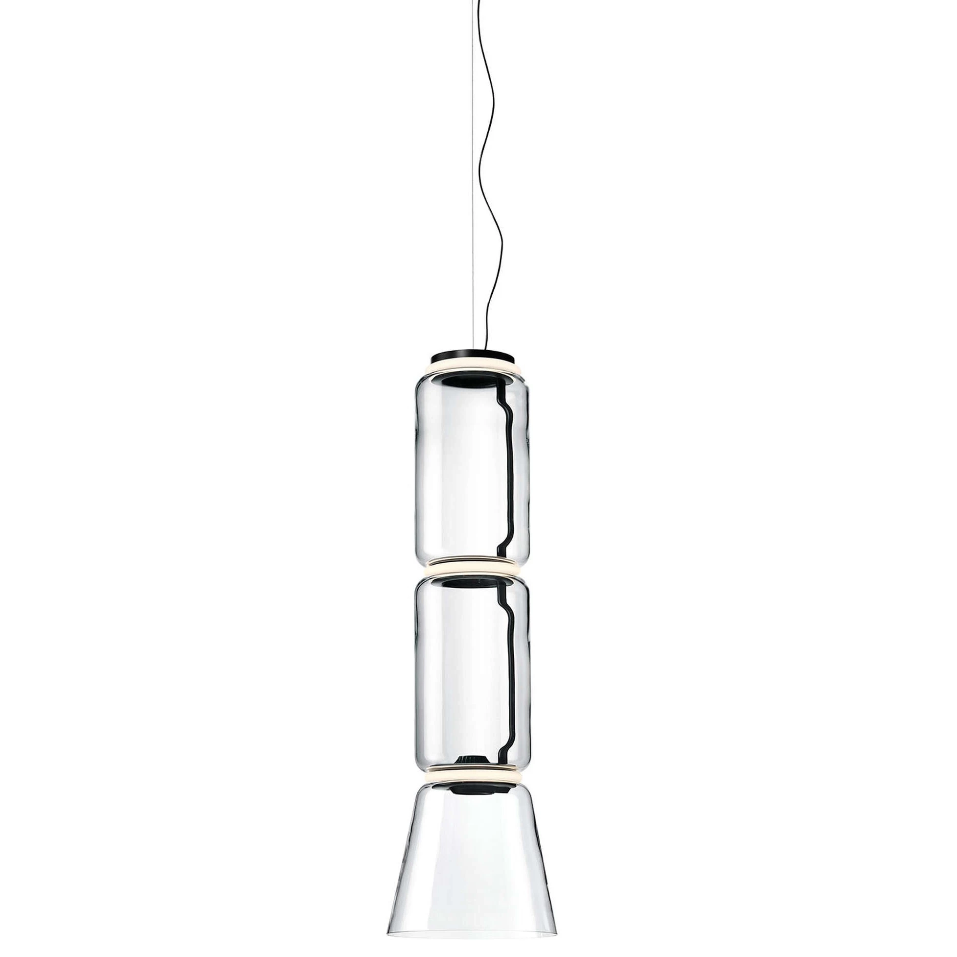 Suspension FLOS F0270000 Noctambule Suspension 2 Low Cylinder Cone
