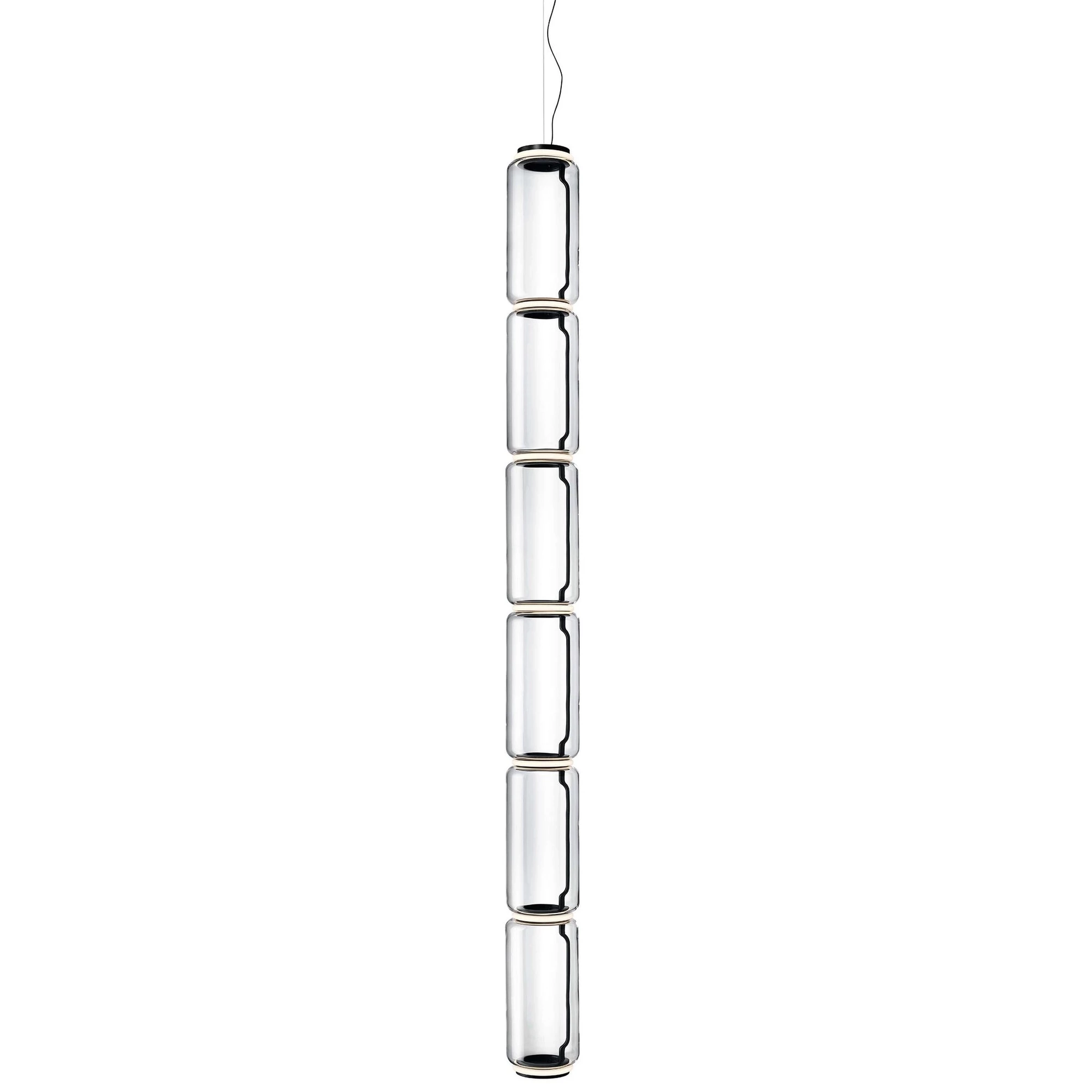 Lampada a sospensione FLOS F0282000 Noctambule Suspension 6 High Cylinder