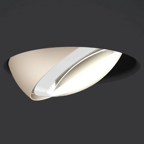 Più piano pure - Spotlight shiny white lens and matt black tube