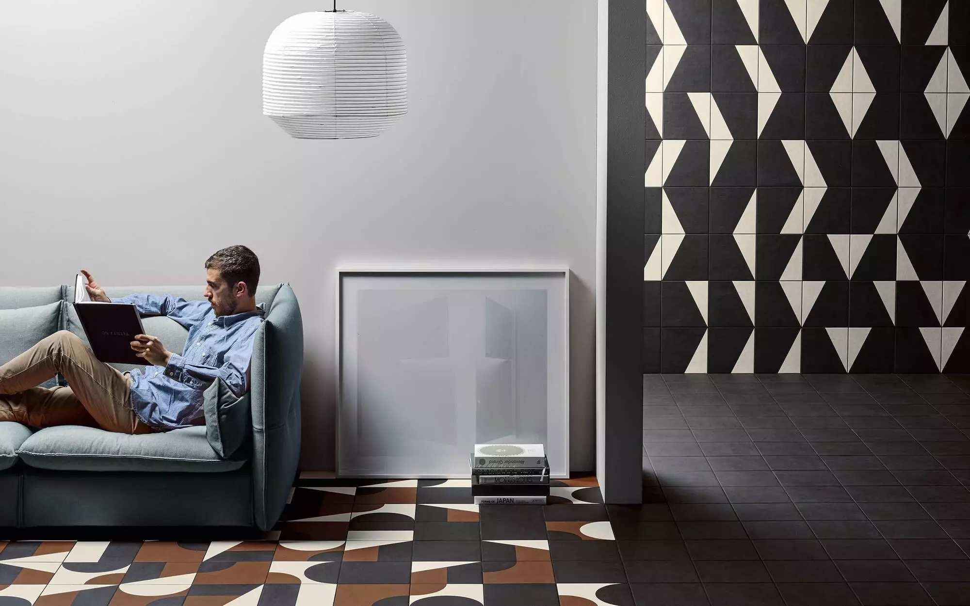 Mutina Puzzle Comb Edge Coal 25X25 BOZED54