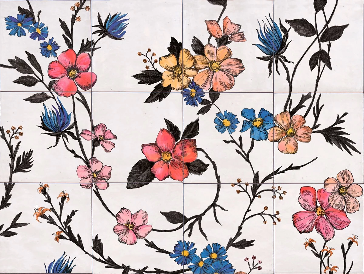 Marazzi Rice Decoro Garden B Bianco Lux M9E6