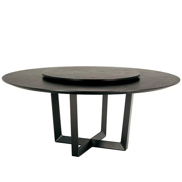 Bolero Round table with Lazy Susan Poltrona Frau