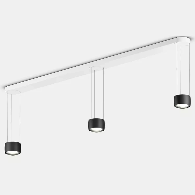 Sento sospeso tre - Lampa wisząca matt white body base