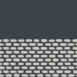 Mutina Tape Cobble Half Black 20,5X20,5 RETA43