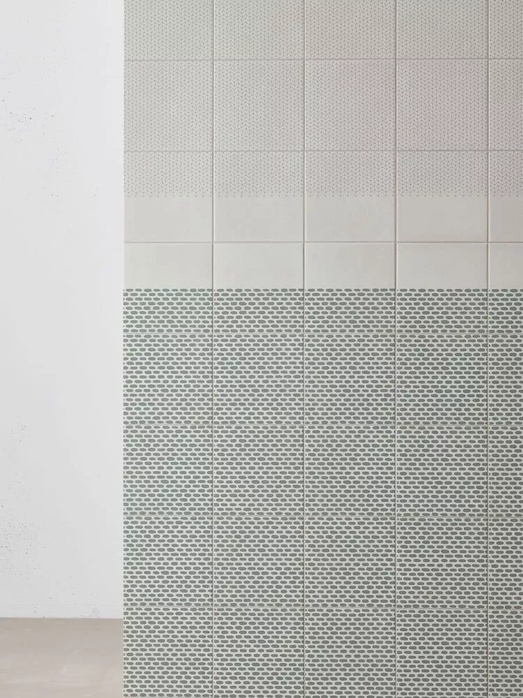 Mutina Tape Grainy Half Green 20,5X20,5 RETA35