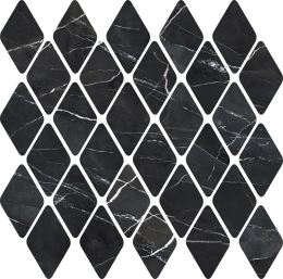 Italgraniti Calacatta Black Mos.Rombi Lap. 31X33,5 CH03MRBL