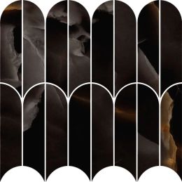 Marazzi Allmarble Onice Nero Mosaico Ventaglio Lux MPAX