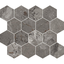 Cerdomus Karnis Mosaico Esagona Charcoal Levigato 97431