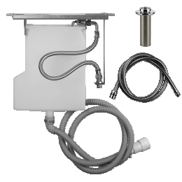 Pull-out handshower drain kit, tile wall installation. Not fitting items 01669, 01658, 01663 and 01664 Gessi 01810