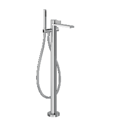 Mixer with automatic diverter and antilimestone handshower Gessi 73628