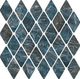 Italgraniti Blu Saint Laurent Mos.Rombi Lap. 31X33,5 CH06MRBL