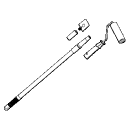 Roller + rod kit for shower head maintenance Gessi 01710
