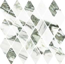 Italgraniti Calacatta Green Mos.Rombi Lap. 31X33,5 CH02MRBL