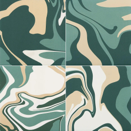 Quintessenza Fluid Matcha Tea 18.6x18.6 FLU110M