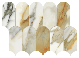 Marca Corona Scult. Calacatta Vena Antica Tess. Arco Ref. J585