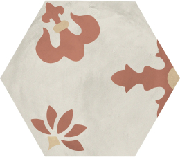 Marca Corona Terra.Art Giglio Tramonto/Crema Esagona I424