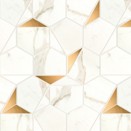Atlas Concorde Marvel Calacatta Prestigio Gold Hex Shiny A4WU
