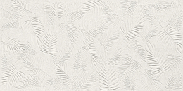 Atlas Concorde 3D Wall Carve Leaf White 40X80  A578