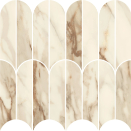 Marazzi Allmarble Calacatta Vena Vecchia Mosaico Ventaglio Lux MEZG