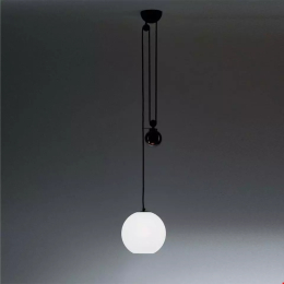 Pendant lamp Artemide A0894121 Aggregato Saliscendi Ø400 sfera