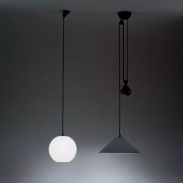 Pendant lamp Artemide A089960 Aggregato Suspension Ø530 cono metallo