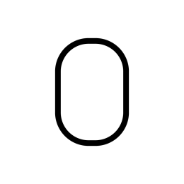 Wandlampe Artemide 1200000A Alphabet of Light - Number 0