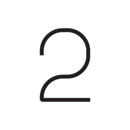 Wall lamp Artemide 1200200A Alphabet of Light - Number 2