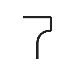 Wall lamp Artemide 1200700A Alphabet of Light - Number 7