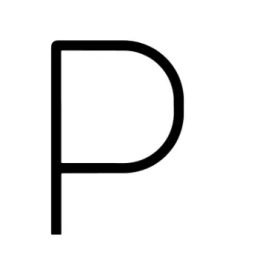 Wall lamp Artemide 1201P00A Alphabet of Light - Uppercase - Letter P