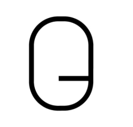 Wall lamp Artemide 1201Q00A Alphabet of Light - Uppercase - Letter Q