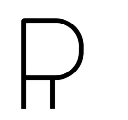 Wall lamp Artemide 1201R00A Alphabet of Light - Uppercase - Letter R