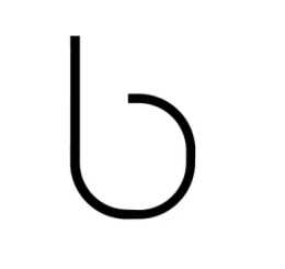 Wall lamp Artemide 1202b00A Alphabet of Light - Lowercase - Letter b