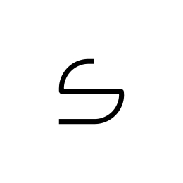 Wall lamp Artemide 1202s00A Alphabet of Light - Lowercase - Letter s